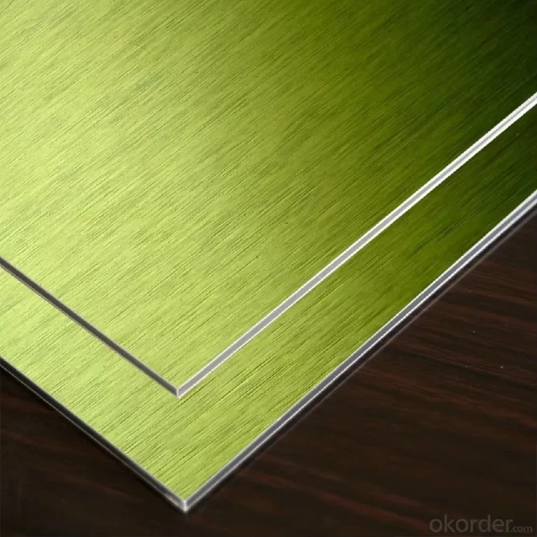 Brushed Green Aluminum Composite Panel