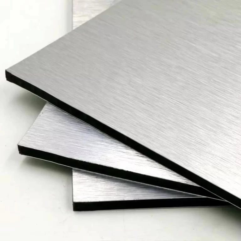 Brushed Silver Aluminum Composite Panel