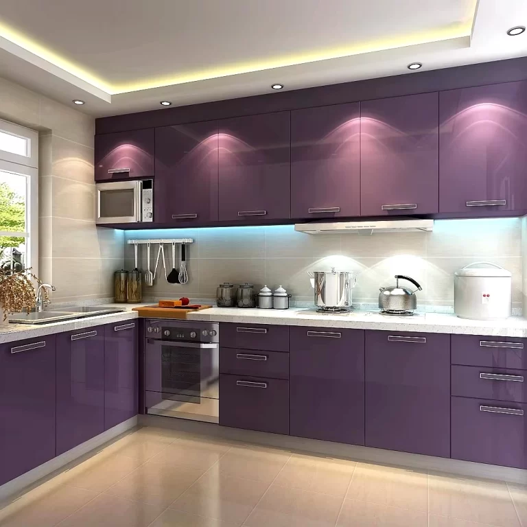 High Gloss Aluminum Composite Panel Kitchen Cabinets
