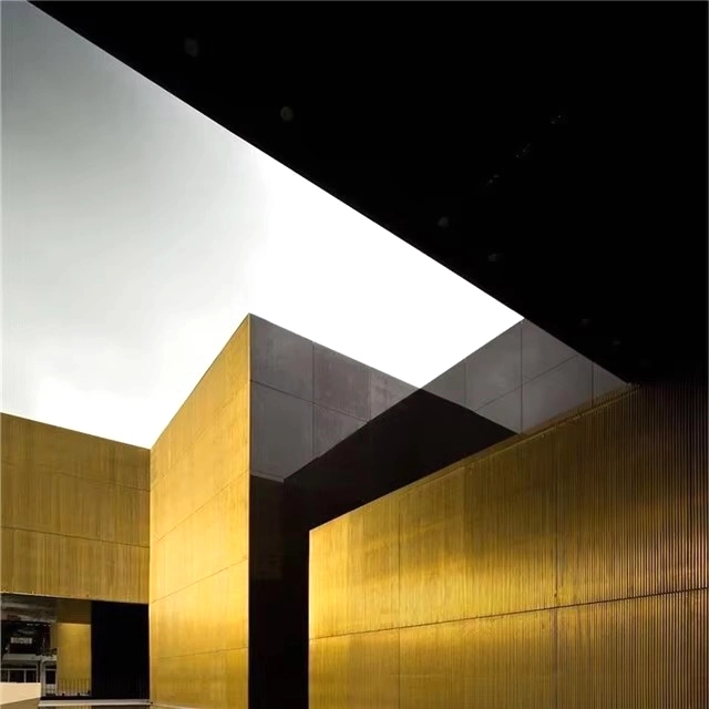 Brushed Aluminum Composite Panel For Exterior Building, Gold ACP Supplier