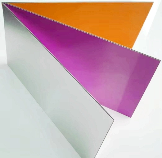 High Gloss Purple Aluminum Composite Panel for Fireproof Kitchen Cabinets