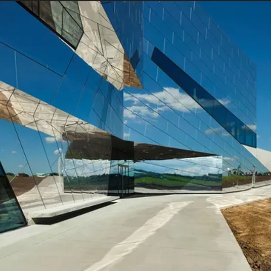 mirror aluminum composite panel facade