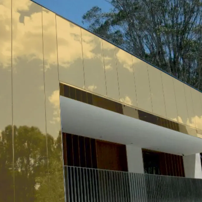 mirror finish aluminum composite panel